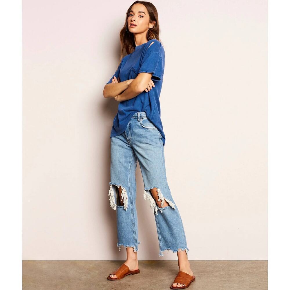 We The Free Maggie Straight Leg Jean Cropped Size 28 - 27" Inseam